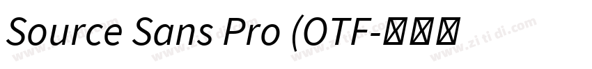Source Sans Pro (OTF字体转换